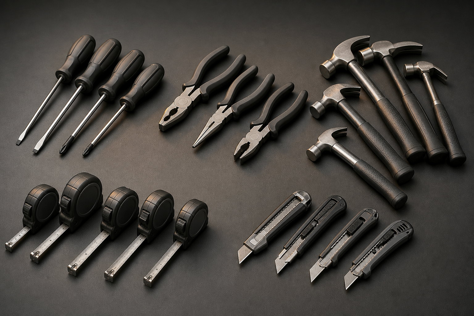Unbranded hand tool range categories