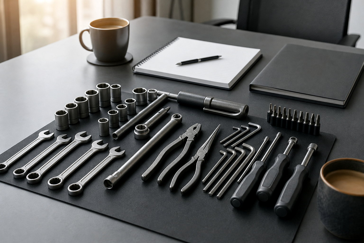 Wholesale enquiry meeting table with tool samples